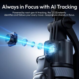 Ulanzi TT23 Auto Tracking Selfie Stick Tracking Tripod for iPhone/Android with Remote, 360°Rotating Selfie Stick That Follows Your Movement, Facial Recognition Tripod for iPhone and Android, Lagos, Nigeria