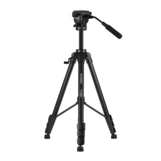 YUNTENG VCT-999 Professional Aluminum Alloy Video Tripod 65-206cm without phone holder