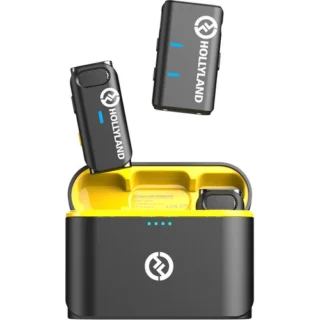 Hollyland LARK M1 DUO 2-Person Wireless Microphone System (2.4 GHz, Black) In Lagos, Nigeria